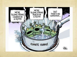 Det finnes fortsatt de som
benekter menneskapte
klimaendringer
 