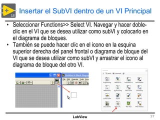 introducción al programa Labview para principiantes | PDF