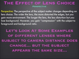 Intro to Lens Choice | PDF