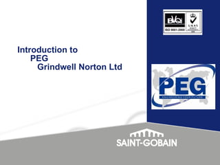 Introduction to  PEG  Grindwell Norton Ltd 