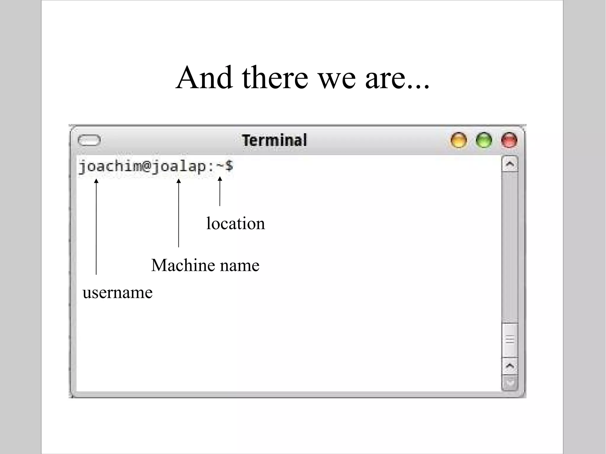 And there we are... username Machine name location 