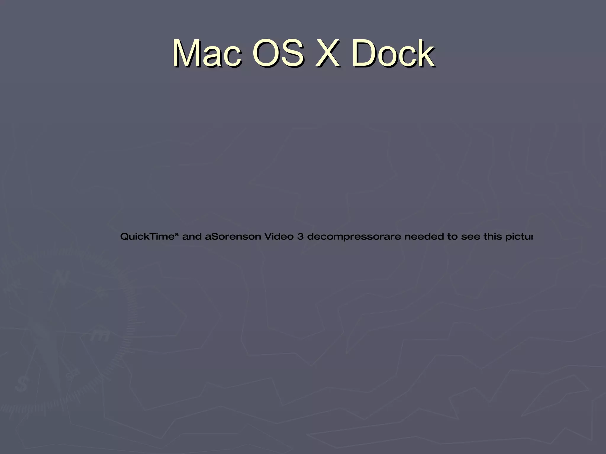 Mac OS X Dock 
