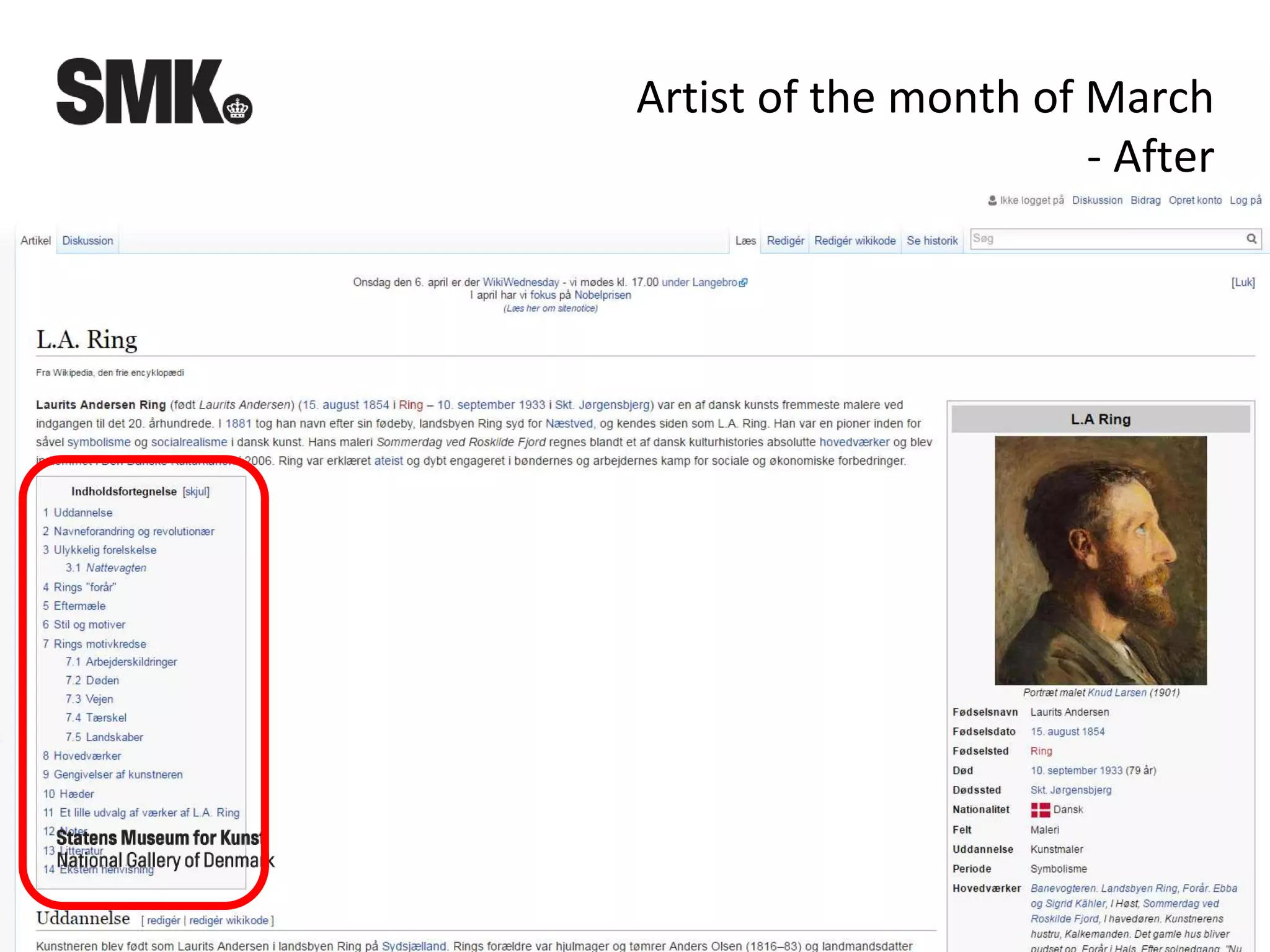 Artist of the month of March
- After
 