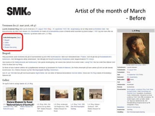 Artist of the month of March
- Before
 