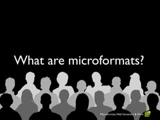 What are microformats?


              Microformats: Web Semantics & More
 