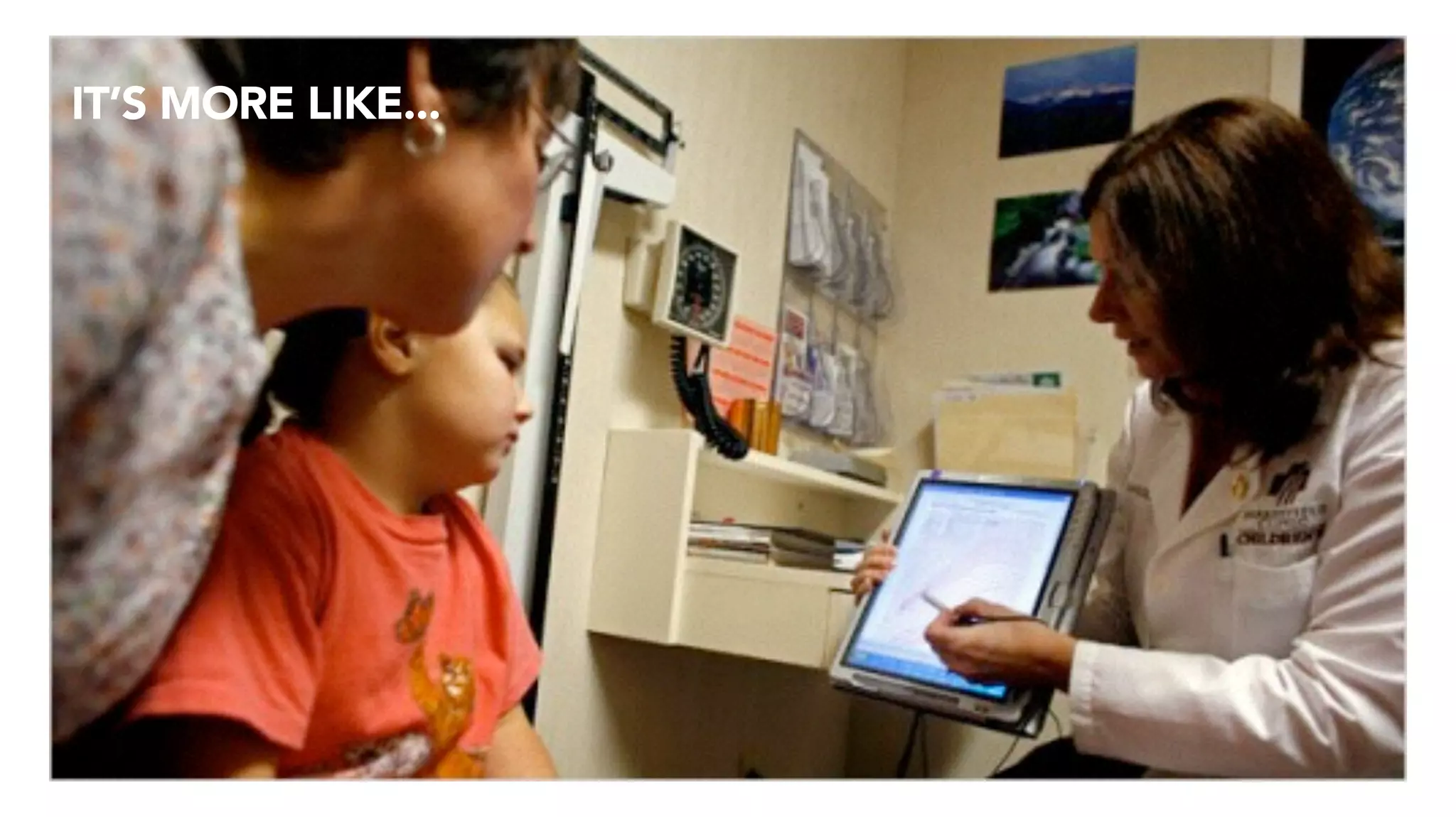 IT’S MORE LIKE...
 
