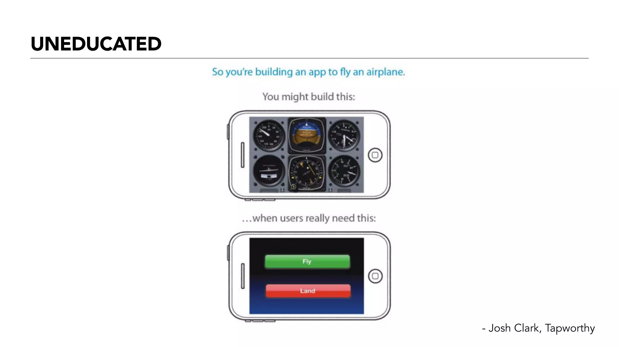 UNEDUCATED
- Josh Clark, Tapworthy
 