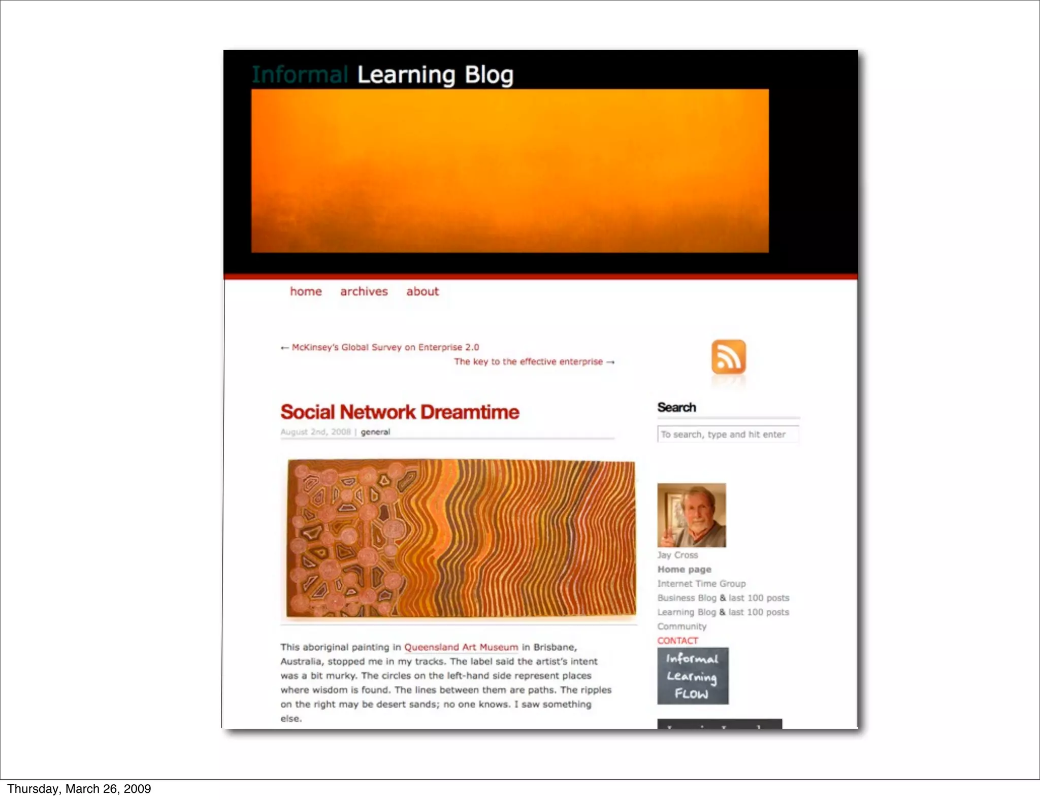 Informal conversation on Informal Learning