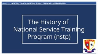 Comprehensive Overview of the National Service Training Program (NSTP ...