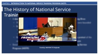 National Service Process Comprehensive Overview of the National Service Training Program (NSTP ...