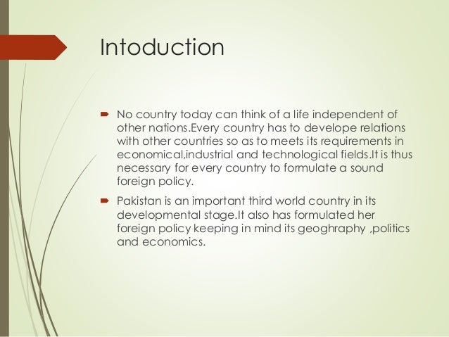 what are examples of foreign affairs