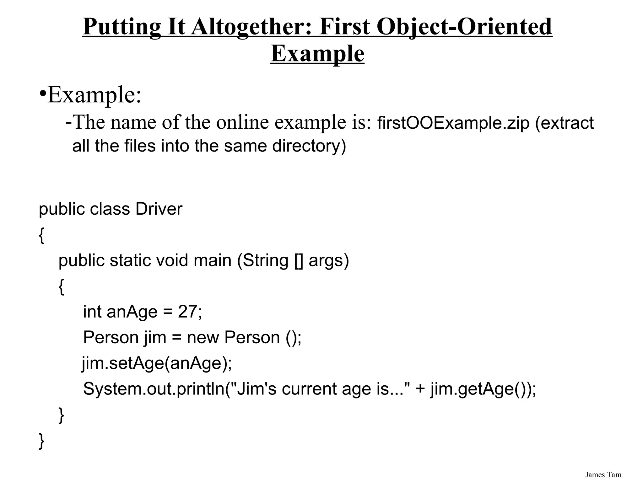 Introduction to Object Oriented Programming | PPT