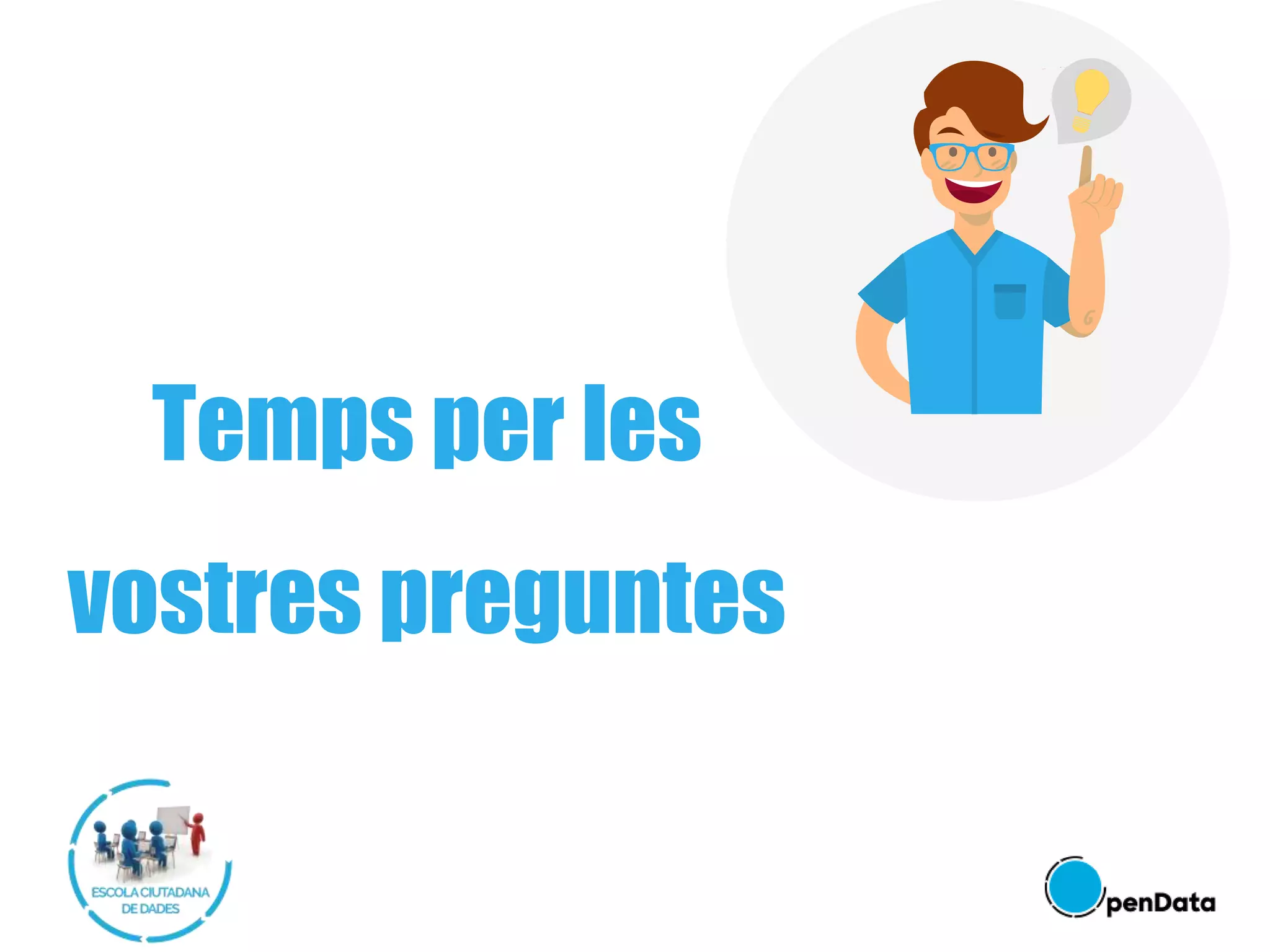 Temps per les
vostres preguntes
 