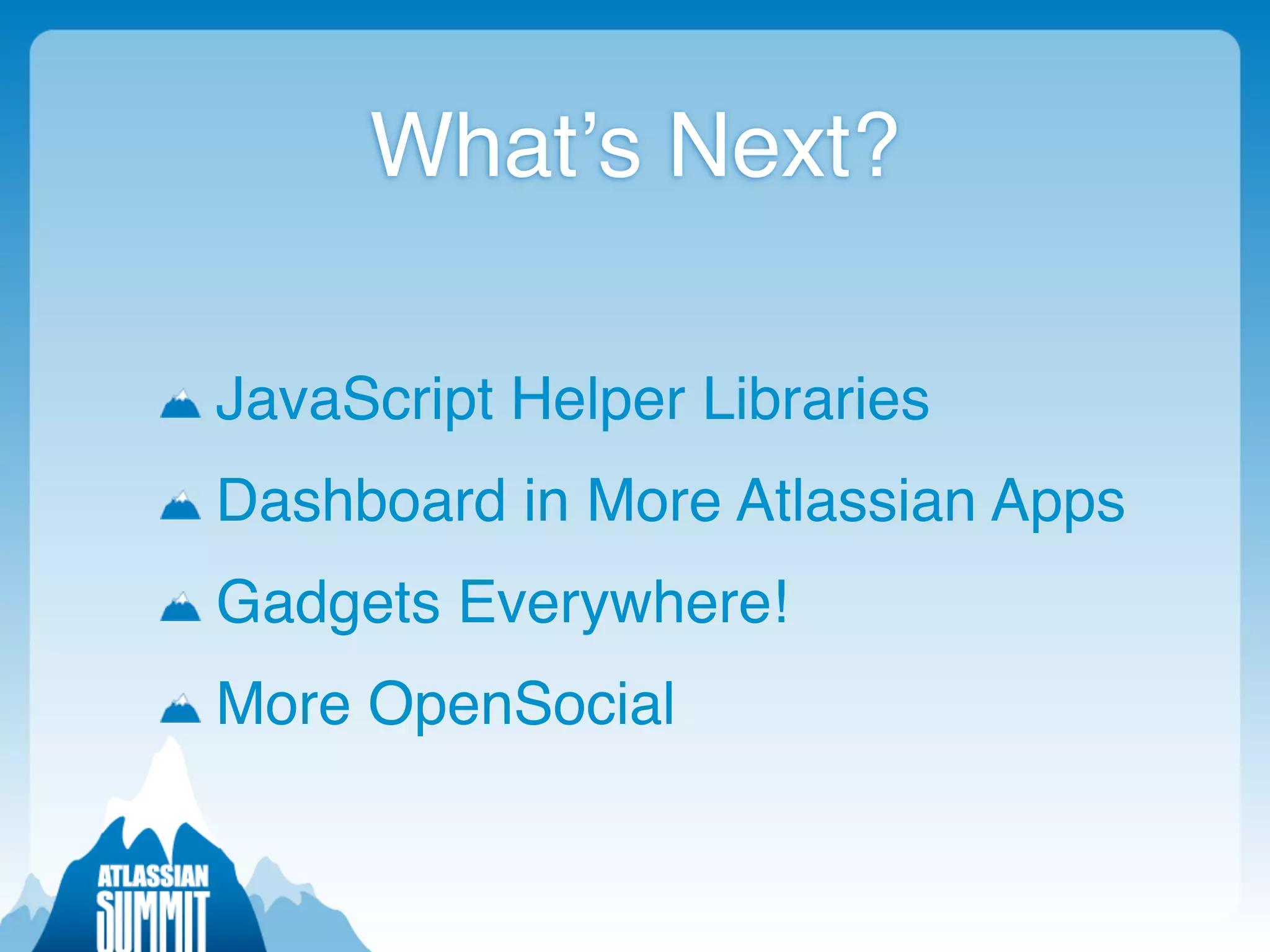 Intro Open Social and Dashboards