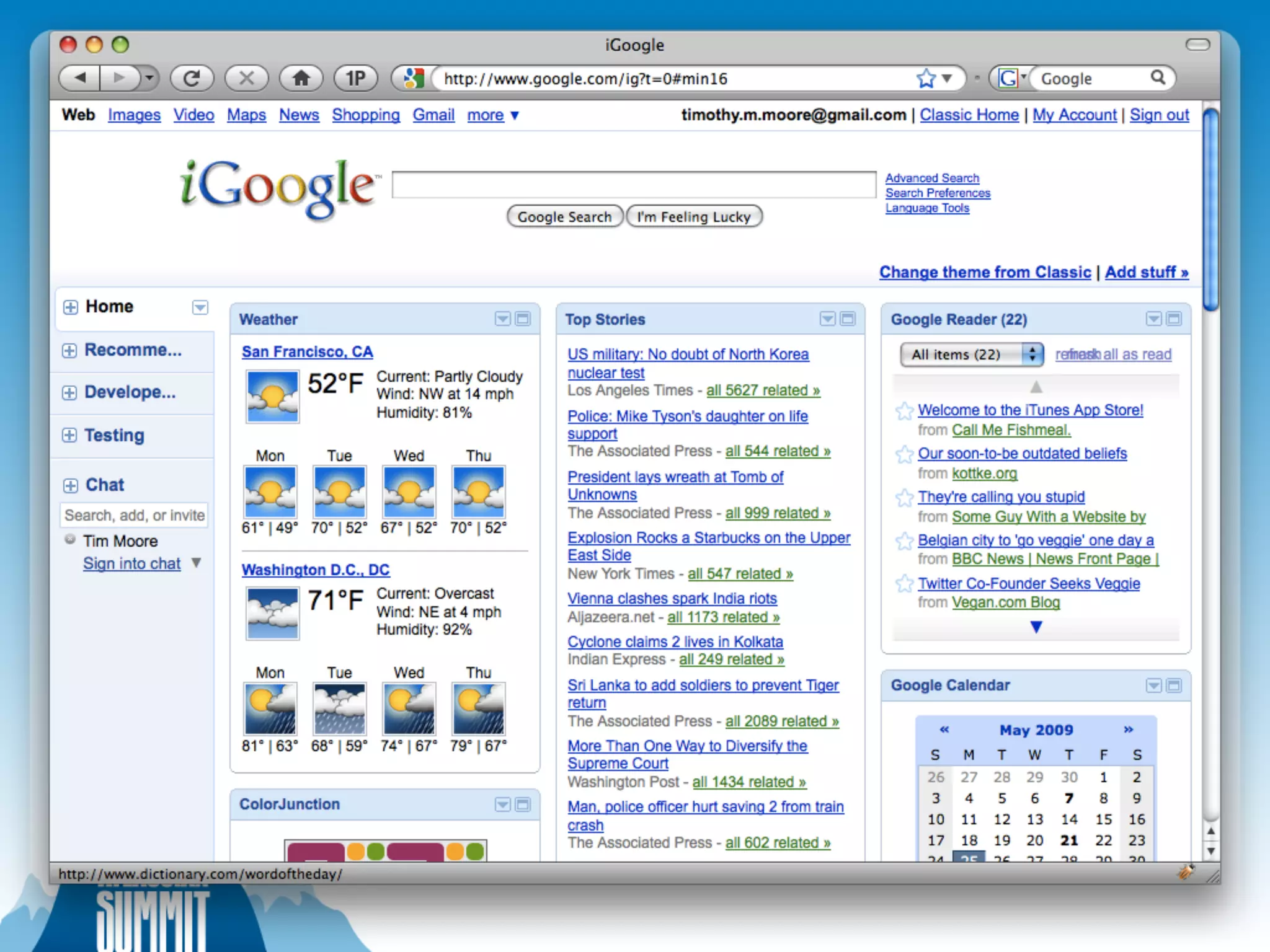 Intro Open Social and Dashboards