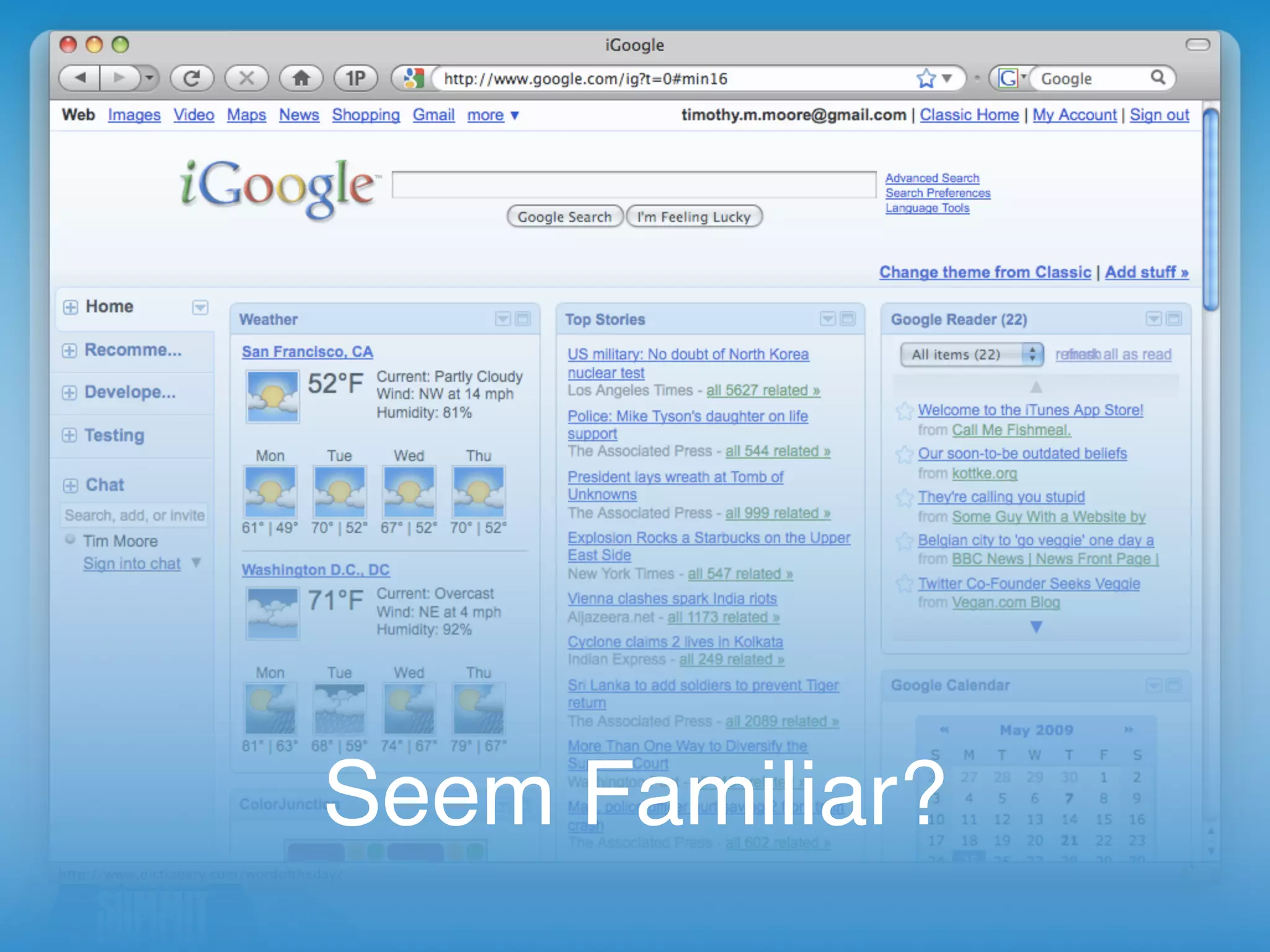 Intro Open Social and Dashboards