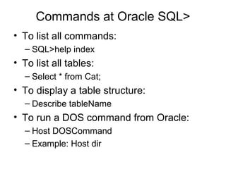 Intro oracle10gexpress | PPT