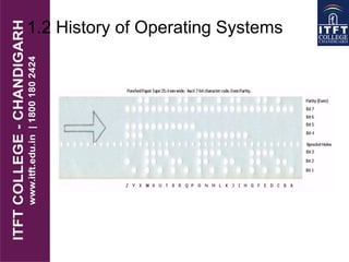 1.2 History of Operating Systems
 