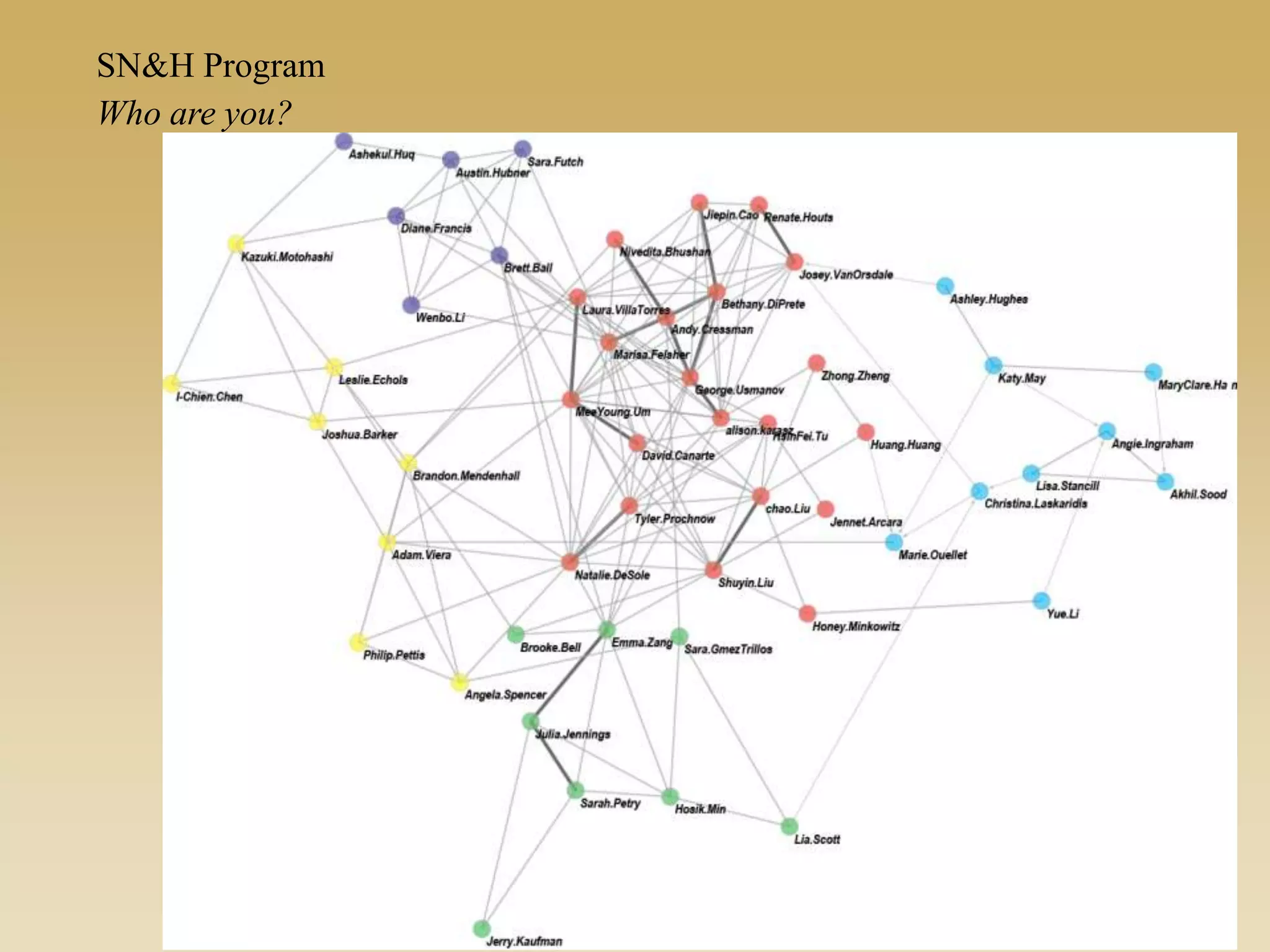 Who are you?
SN&H Program
 