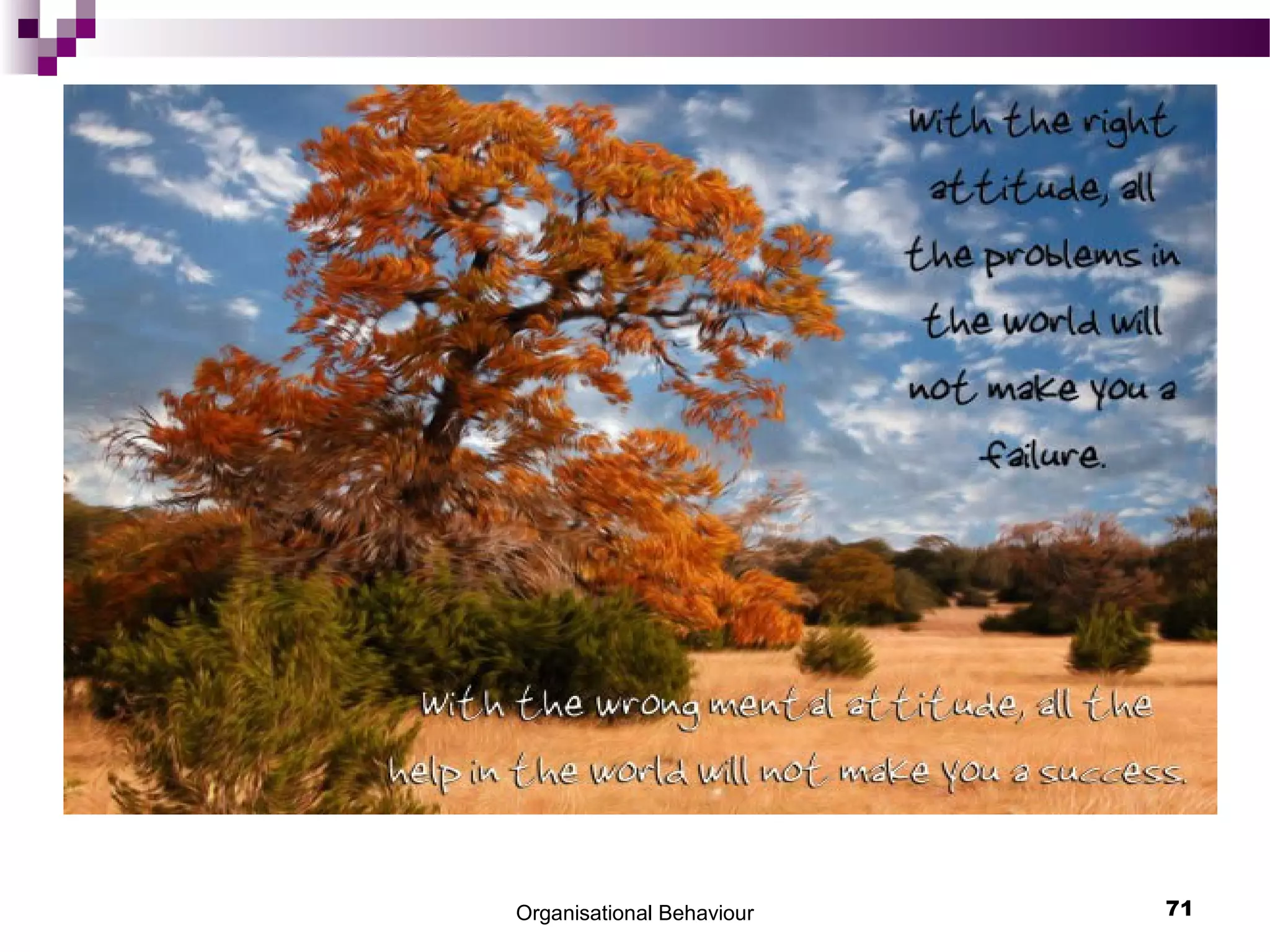 Organisational Behaviour 71
 