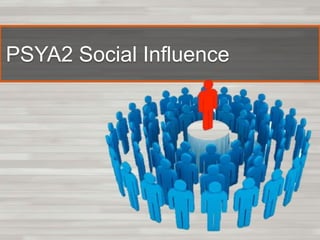 PSYA2 Social Influence

 