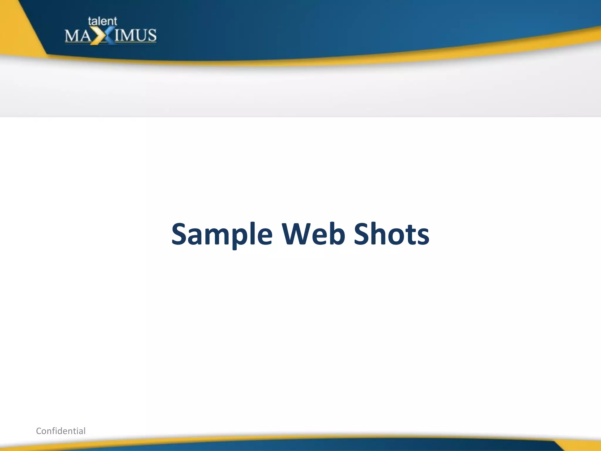 Sample Web Shots Confidential 