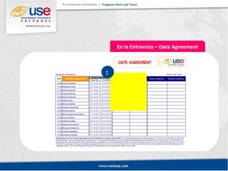 En la Entrevista – Date Agreement 
1 
 