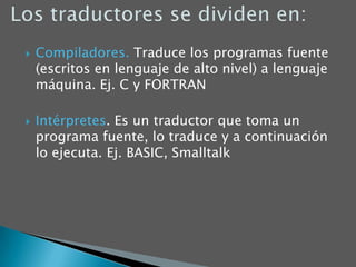 Lenguaje de Alto Nivel.