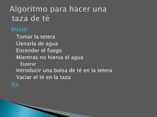 CapacitaciónEl proceso de la programaciónProgramación Lineal o secuencial