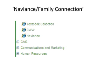 ‘ Naviance/Family Connection’ 