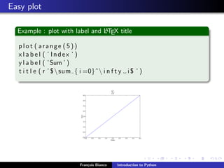 Introduction to Python and Matplotlib | PDF
