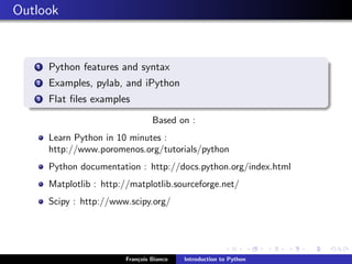 Introduction to Python and Matplotlib | PDF