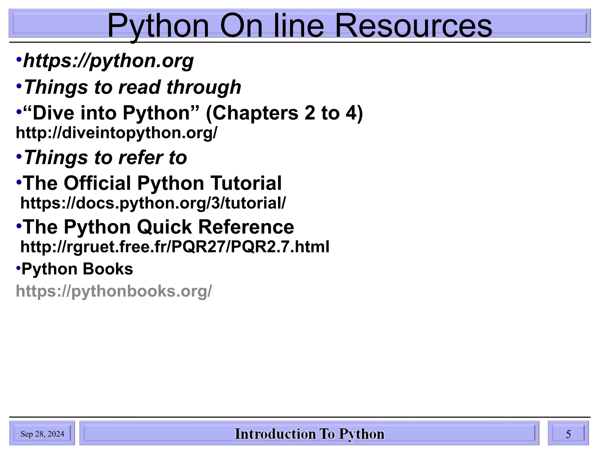 Introduction to Python For Diploma Students | PPT | Programming ...