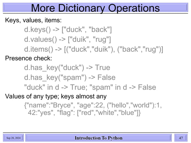 Introduction to Python For Diploma Students | PPT