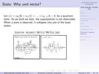 Introduction to Quantum Computation. Part - 1 | PDF