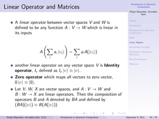 Quantum Computing Z Operator Introduction to Quantum Computation. Part - 1 | PDF