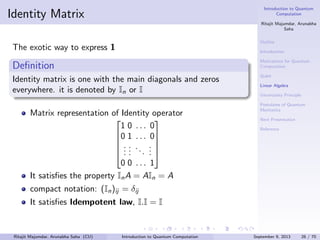 Introduction to Quantum Computation. Part - 1 | PDF