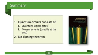 Comprehensive Introduction to Quantum Computing: Circuits, Gates, and ...