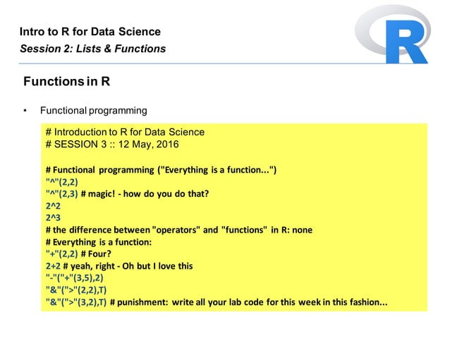Introduction to R for Data Science :: Session 3 | PPT