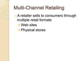 Introduction To Retail Management | PPTX