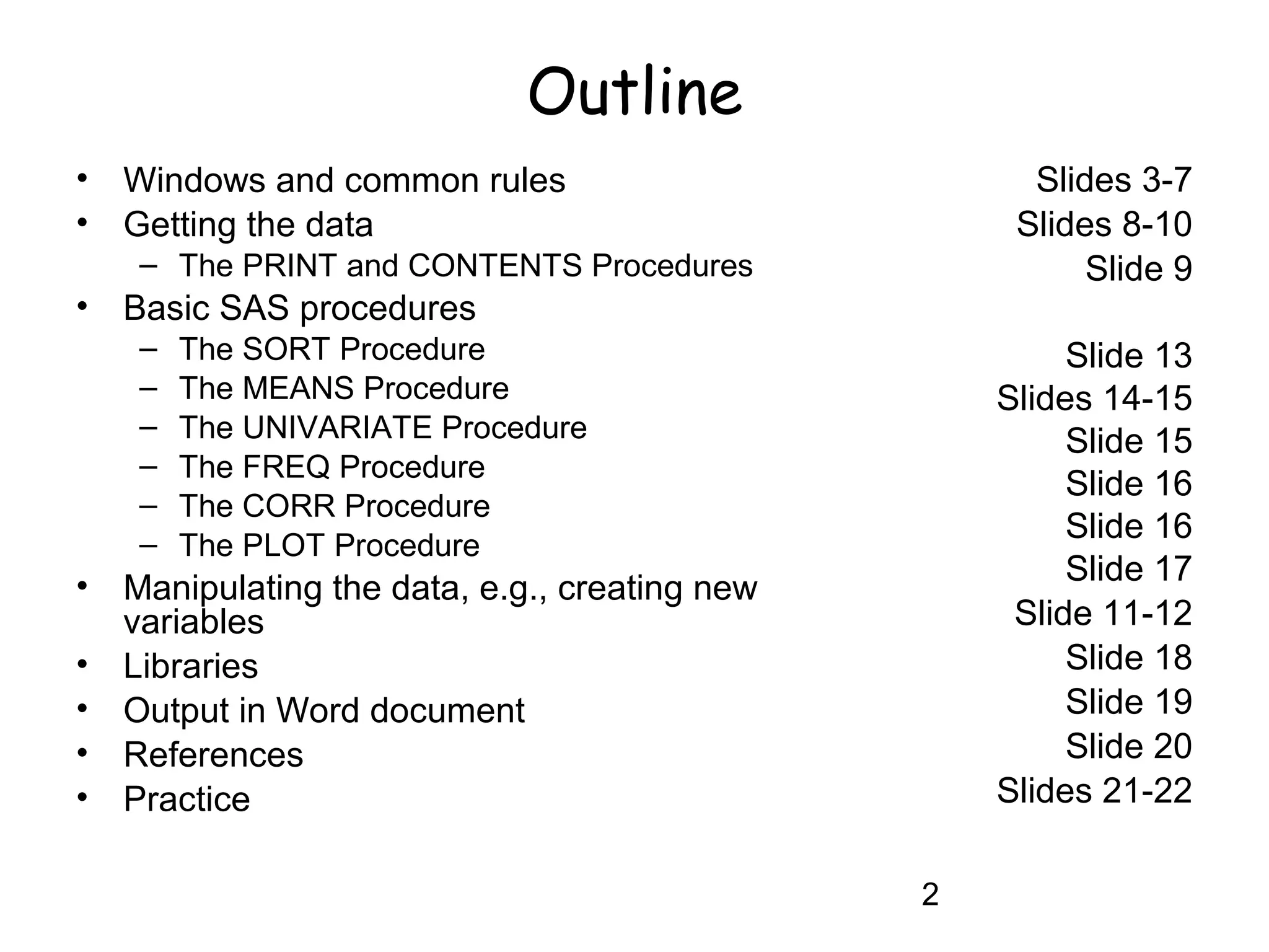 INTRODUCTION TO SAS | PPT | Programming Languages | Computing