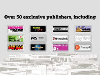 Over 50 exclusive publishers, including
 
