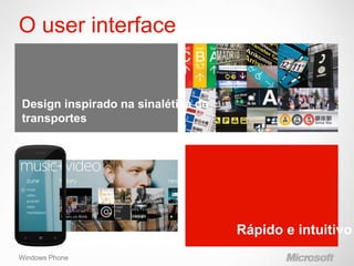 O user interface




Windows Phone
 