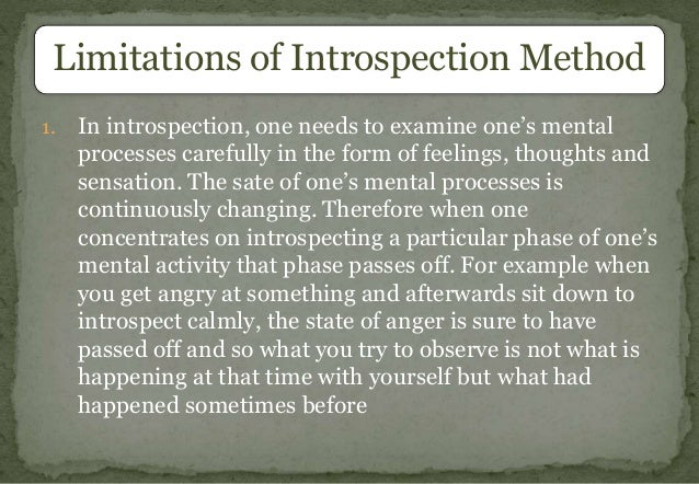 The Limitations Of Introspection