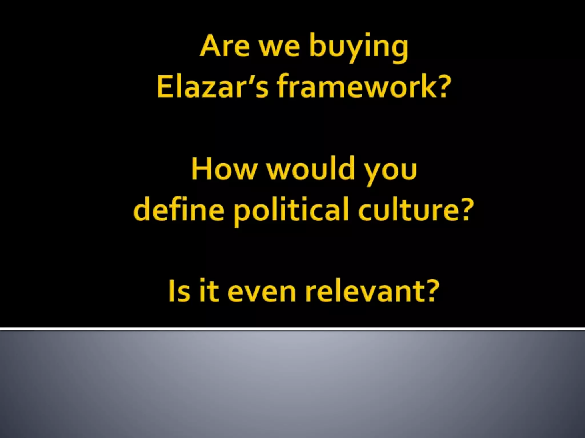 POL 318 Introduction