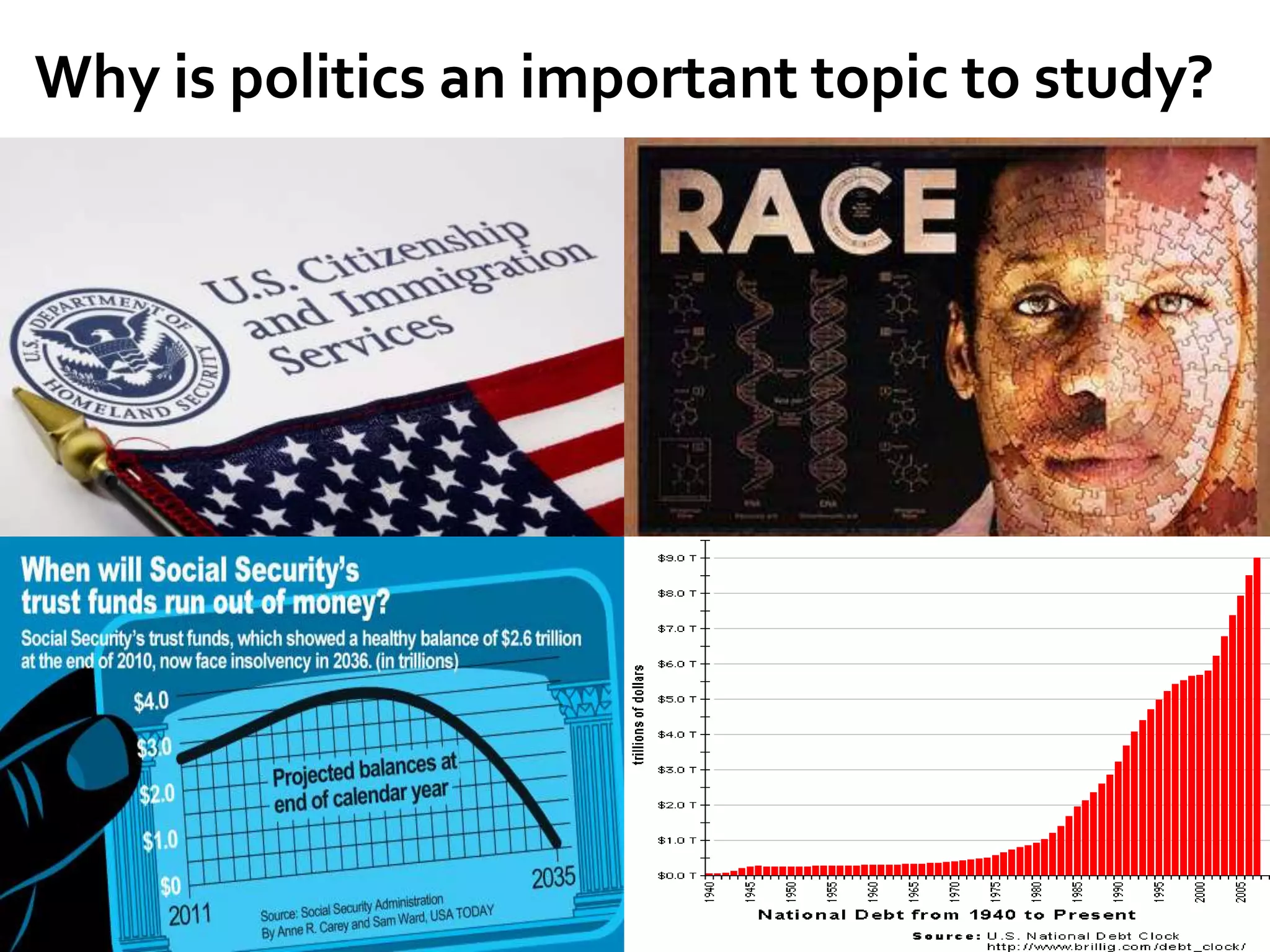 Why is politics an important topic to study?
 
