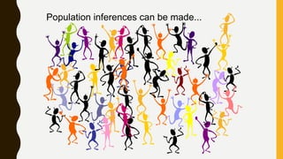 Population inferences can be made...
 