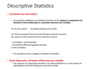 Intro_Statistics_Lecture Note for a senior thesis | PPTX
