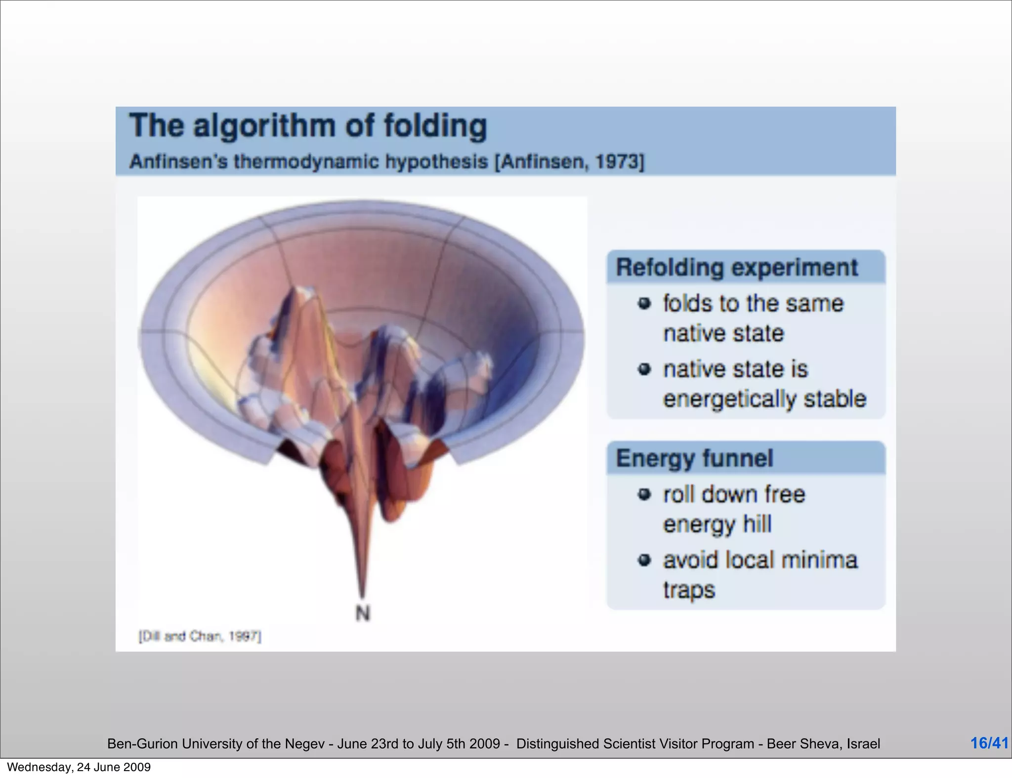 Ben-Gurion University of the Negev - June 23rd to July 5th 2009 - Distinguished Scientist Visitor Program - Beer Sheva, Israel   16/41
Wednesday, 24 June 2009
 