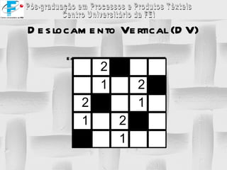 Deslocamento Vertical (DV) Exemplo de um ligamento com DV=2 